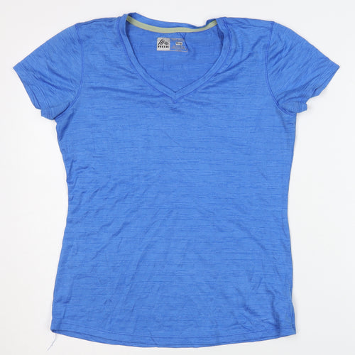 RBX Women's Blue V-Neck T-Shirt, M - Gym & Training