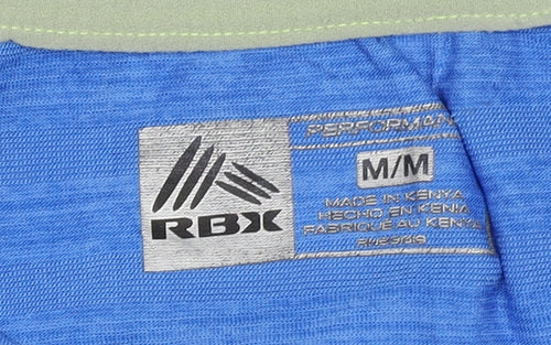 RBX Women's Blue V-Neck T-Shirt, M - Gym & Training