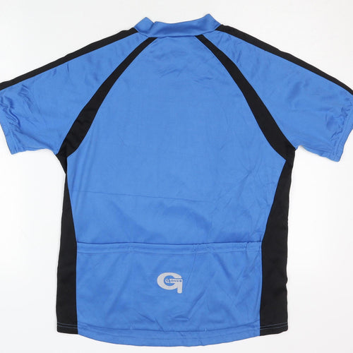 Gonso Men's Blue Cycling Jersey, Size M, 1/4 Zip