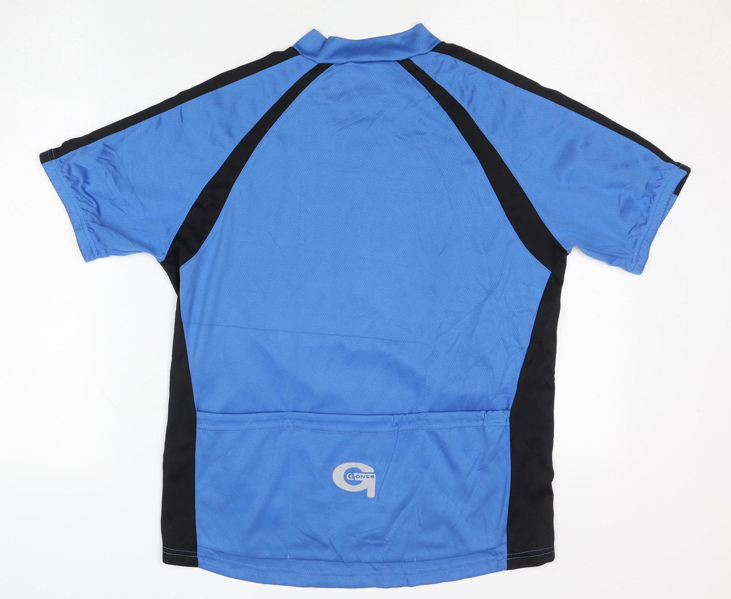 Gonso Men's Blue Cycling Jersey, Size M, 1/4 Zip