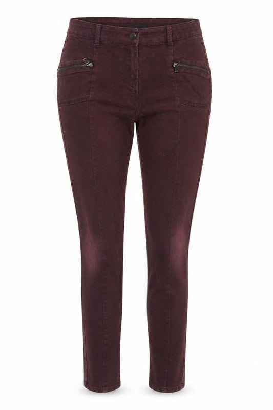 Front view of Next Women's Purple Jeans, size 12, Regular Fit