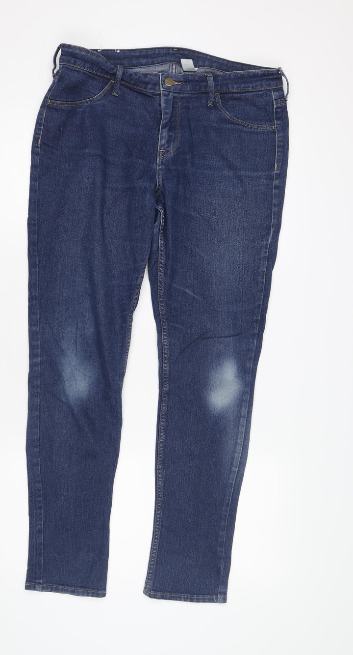 &Denim Womens Blue Skinny Jeans, Size 32