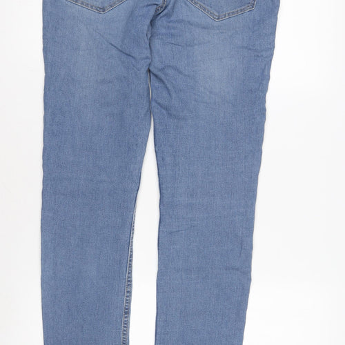 H&M Men's Blue Skinny Jeans, Size 32, Light Wash