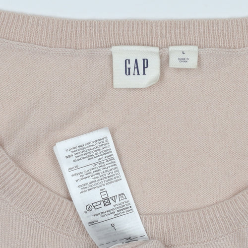 GAP Women's Beige Star Pullover Jumper Size L