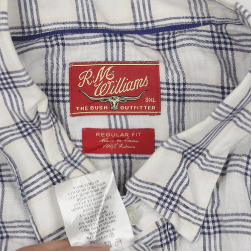 R.M. Williams Men's Multicoloured 3XL Check Shirt