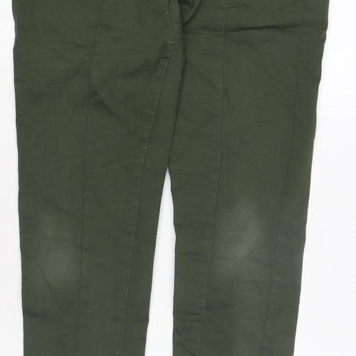 Next Women's Green Cropped Trousers Size 12 Long