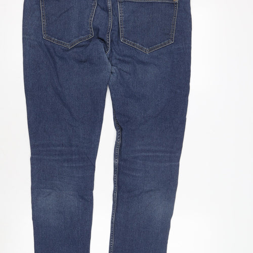 Men's Blue Skinny Denim Jeans - Regular Fit