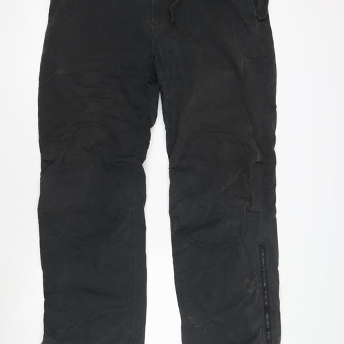 Next Men's Black Cargo Trousers, Size 39, Regular Fit