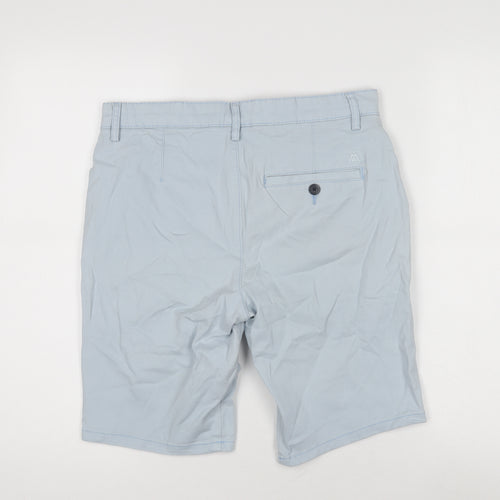 Topman Blue Chino Shorts, Men's 30