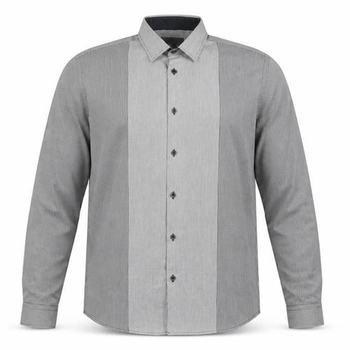 Burton Menswear Men's Grey Slim Fit Check Shirt M