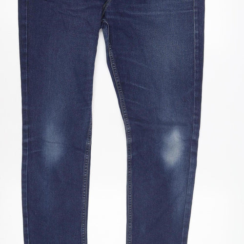 H&M Men's Blue Skinny Jeans, Size 32, Regular Fit