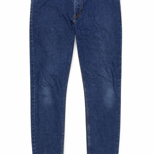 H&M Men's Skinny Blue Jeans, Size 32, Denim Slim Fit