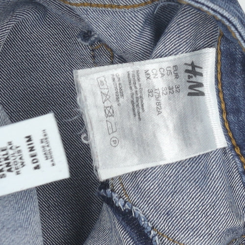 H&M Men's Skinny Blue Jeans, Size 32, Denim Slim Fit
