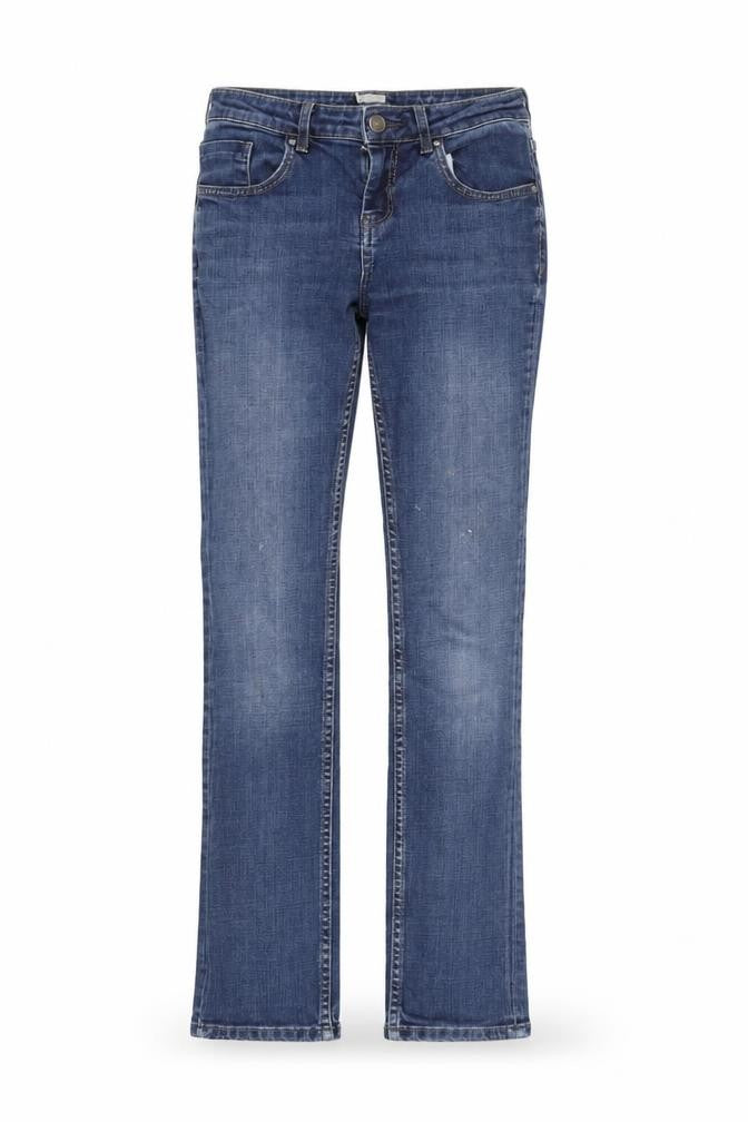 Front view of Topshop Women's Blue Skinny Jeans, size 10