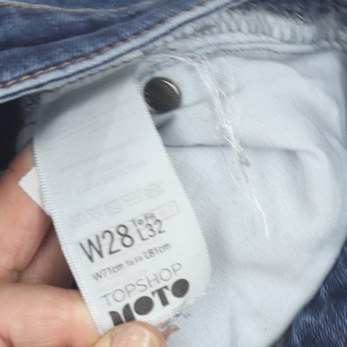 Topshop Women's Blue Skinny Jeans Size 10