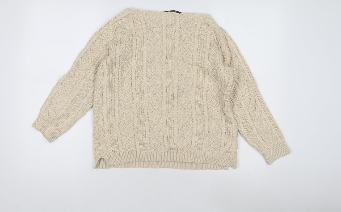 TRU Collection Women's Beige Pullover Jumper M