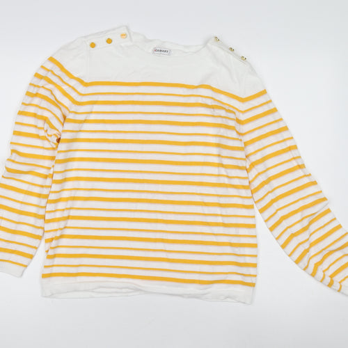 Damart Women's Multicoloured Striped Pullover Jumper - M