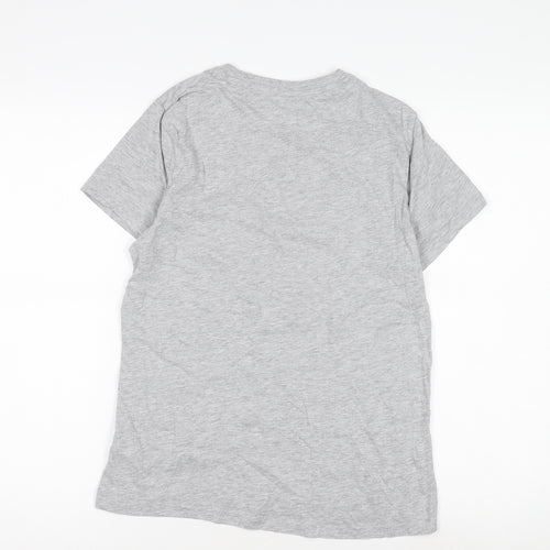 Disney Women's Grey Cartoon T-Shirt - 2XS Casual