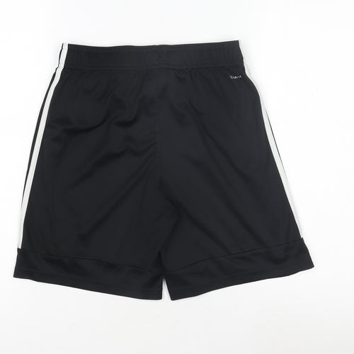 Adidas Boys Black XL Athletic Shorts with Stripes