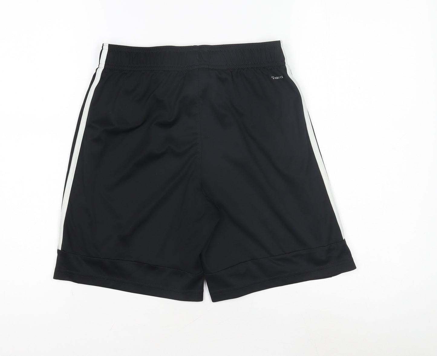 Adidas Boys Black XL Athletic Shorts with Stripes