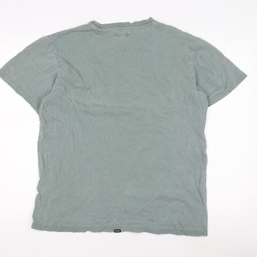 Thrills Men's Green Cotton Short Sleeve T-Shirt