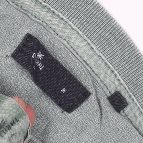 Thrills Men's Green Cotton Short Sleeve T-Shirt