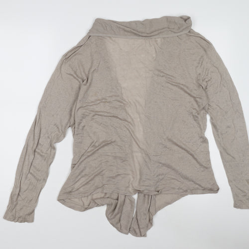 Emreco Women's Beige Open Front Cardigan Size 16