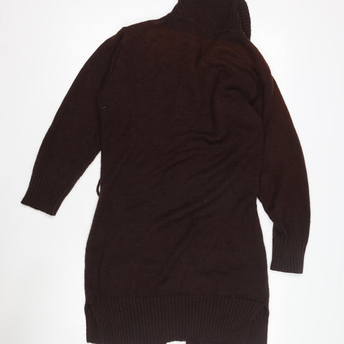 Kolette Women's M Brown Cable-Knit Cardigan