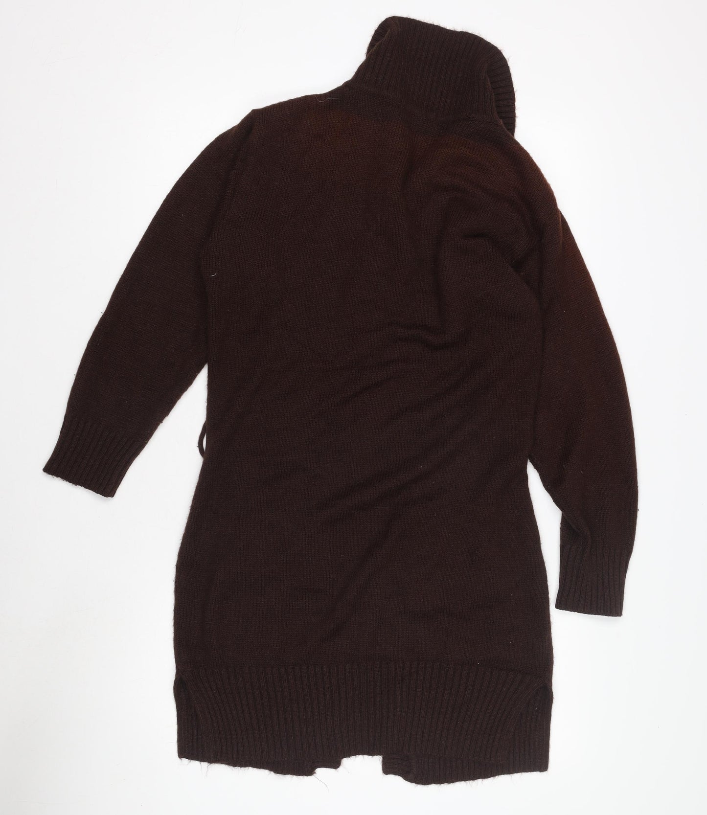 Kolette Women's M Brown Cable-Knit Cardigan