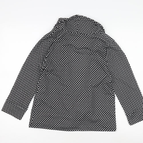 George Women's Black Polka Dot Jacket Size 10