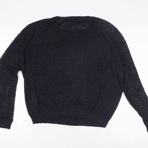Hugo Boss Women's Black Pullover Jumper, L, Crew Neck
