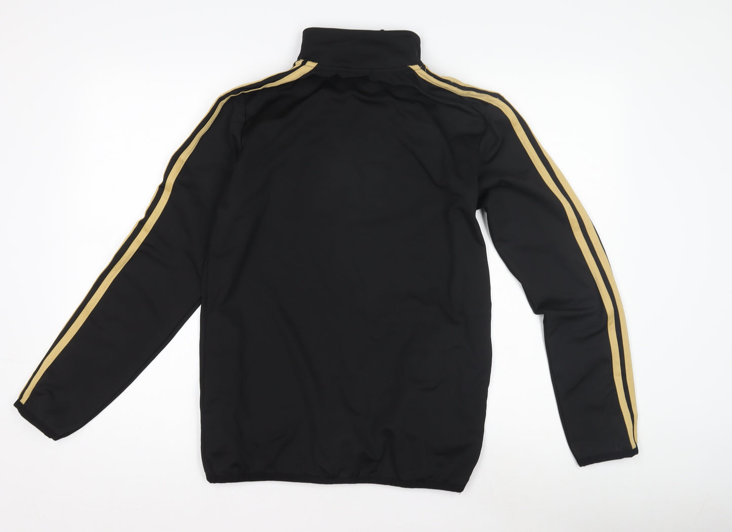 adidas Boys Black Track Jacket, S, Lightweight Sportswear