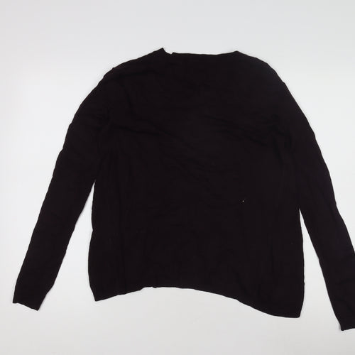 Jigsaw Women's Black V-Neck Pullover Jumper - Small