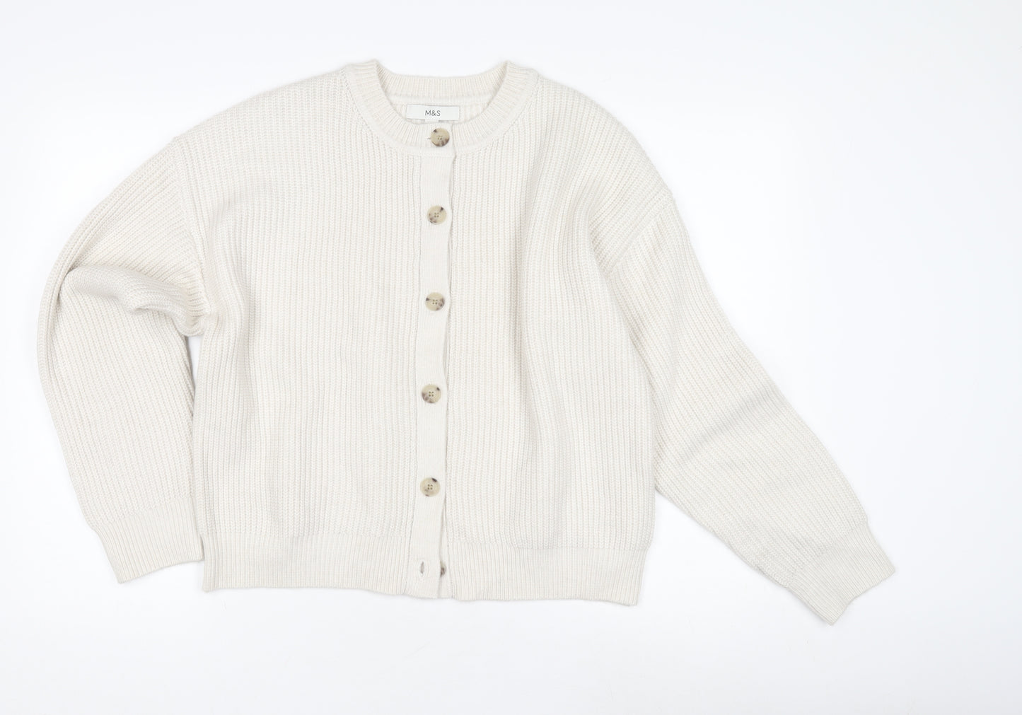 Marks and Spencer Women's Ivory Cardigan - Size S