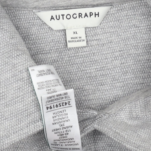 Marks and Spencer Mens Grey XL Basic Knit Jacket