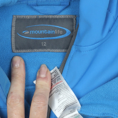 Mountainlife Women's Blue Soft Shell Jacket Size 12