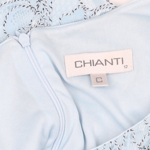 Chianti Women's Blue Sheath Dress Size 12