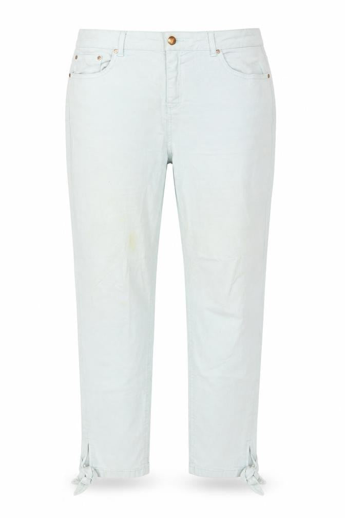 Front view of Millie Women's Blue Ankle Trousers, size 14