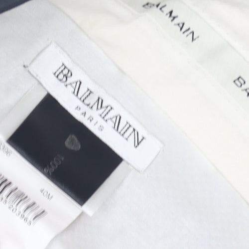 Balmain Men's Black Straight Suit Trousers 40W/32L