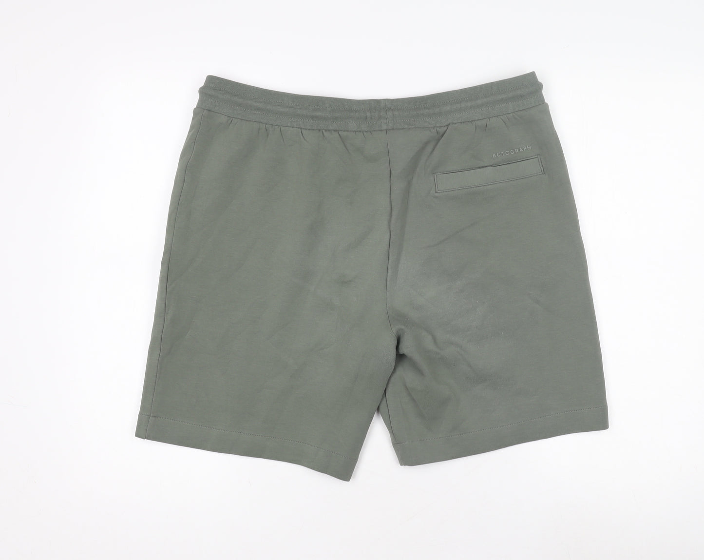 Marks and Spencer Green Sweat Shorts L Unisex Casual