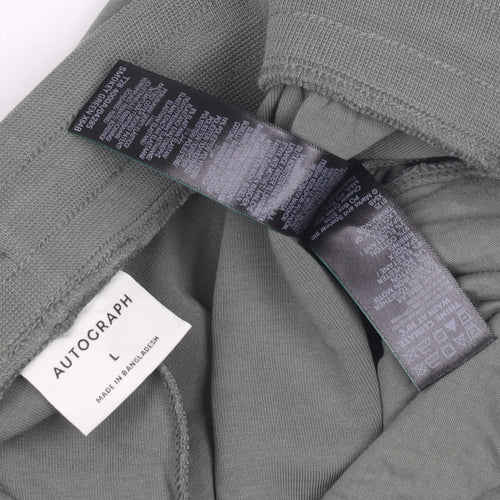 Marks and Spencer Green Sweat Shorts L Unisex Casual