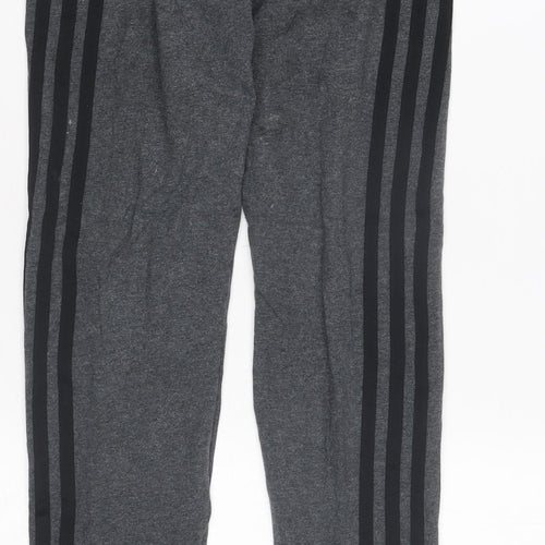 Adidas Boys Grey Track Pants - Comfortable Activewear