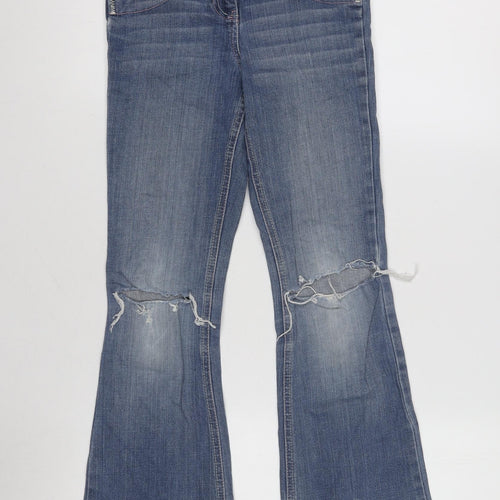 Baxter Girls' Blue Bootcut Jeans, Size 5, Ripped, Casual