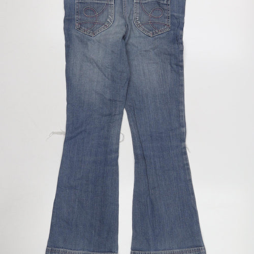 Baxter Girls' Blue Bootcut Jeans, Size 5, Ripped, Casual