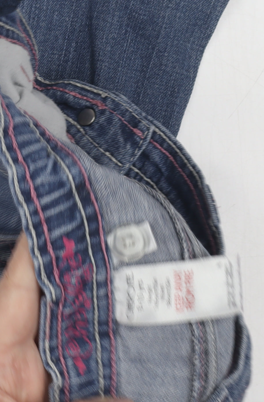 Baxter Girls' Blue Bootcut Jeans, Size 5, Ripped, Casual