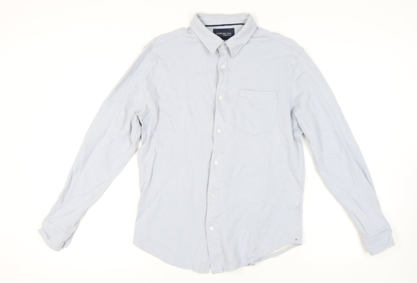 JACHS New York Men's Blue Button-Up Shirt, Size M