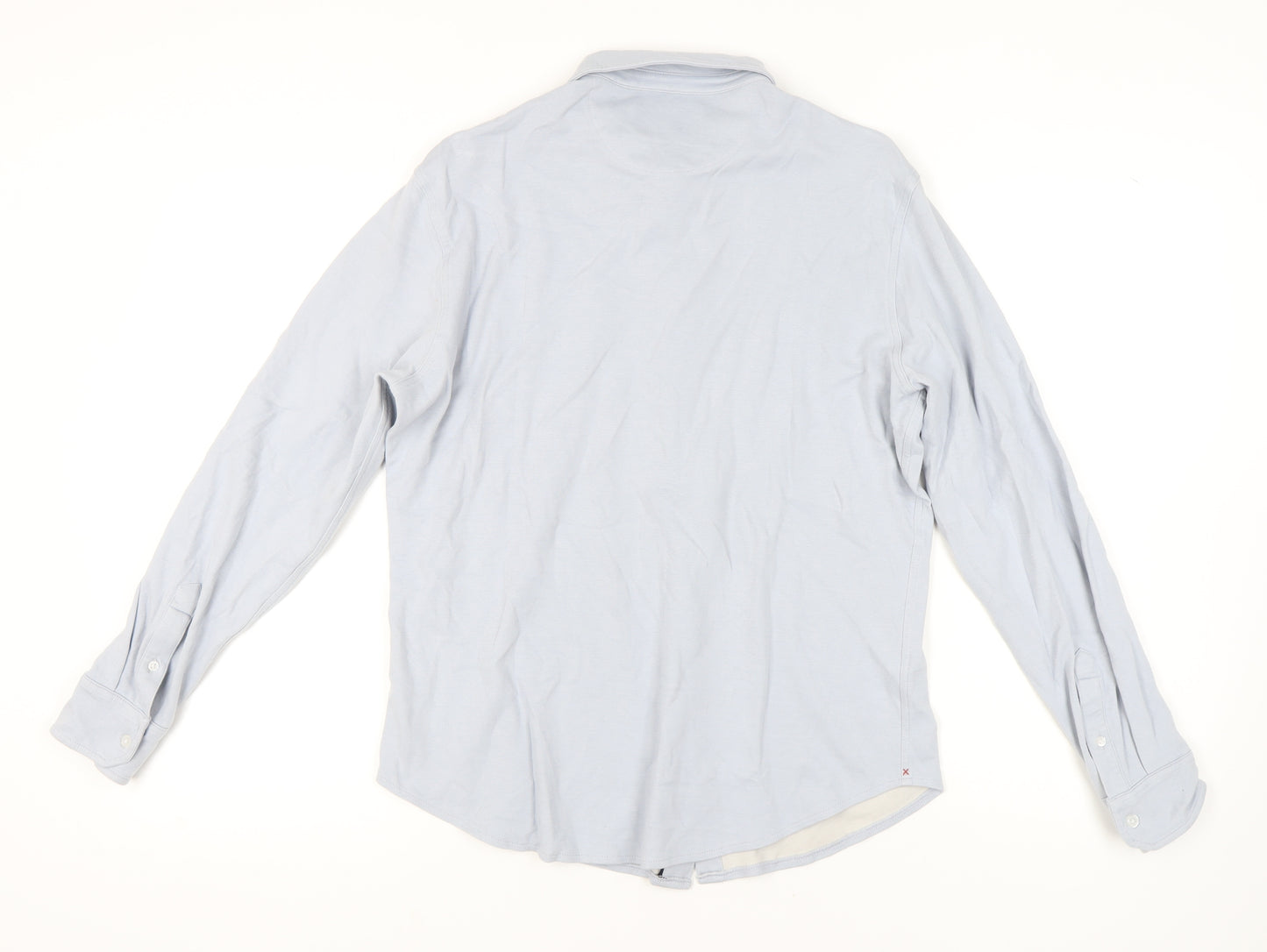 JACHS New York Men's Blue Button-Up Shirt, Size M