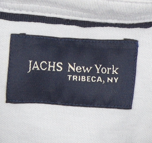 JACHS New York Men's Blue Button-Up Shirt, Size M