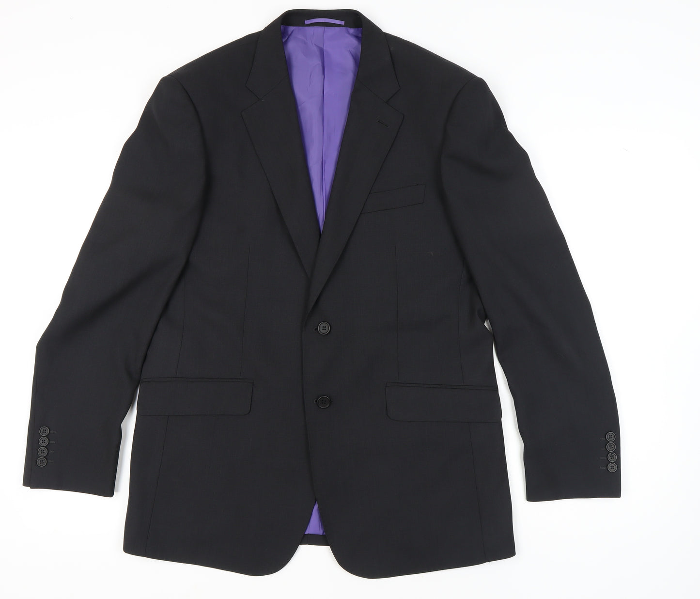 Milan Collection Men's Black Blazer 40R Business Jacket