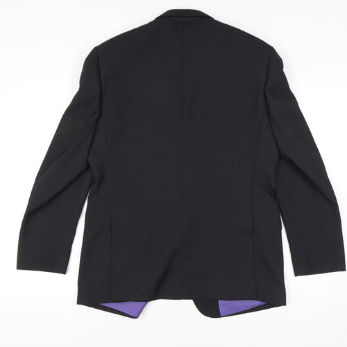 Milan Collection Men's Black Blazer 40R Business Jacket